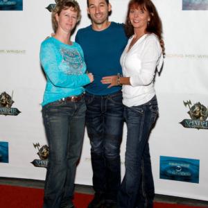 Finding Mr. Wright Pre Production Launch Party. Tracy Wright, Matthew Montgomery and Nancy Criss.