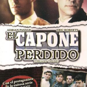 ANTHONY V CRIVELLO ERIC ROBERTS ADRIAN PSDAR and TITUS WELLIVER on the cover of the Spanish poster for THE LOST CAPONE directed by John Grey