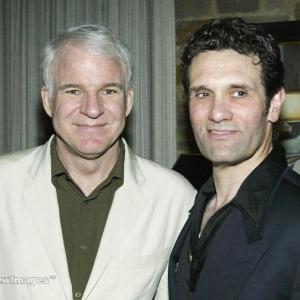 ActorWriter STEVE MARTIN with ActorWriter ANTHONY CRIVELLO at Opening Night of MrMartins play THE UNDERPANTS at The Geffen Playhouse Los Angeles CA