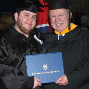 Pat and son, Charlie at Charlie's Graduation from ETSU