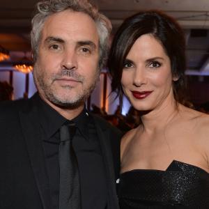 Sandra Bullock and Alfonso Cuarón