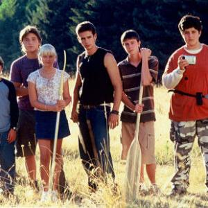 Still of Rory Culkin, Ryan Kelley, Trevor Morgan, Josh Peck, Carly Schroeder and Scott Mechlowicz in Mean Creek (2004)