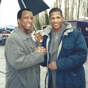 Mr. Dorian Harewood and me on the set of 