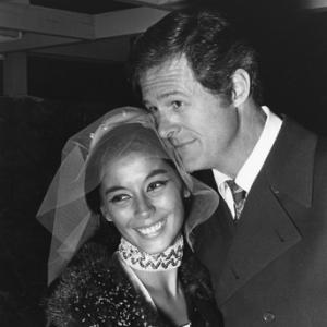 Robert Culp with bride France Nuyen on their wedding day 12-09-1967