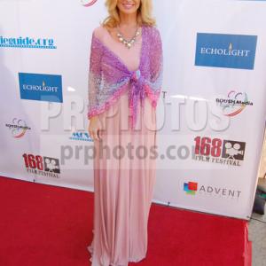 Red Carpet photo of Sabrina Culver nominated for best Supporting Actress in ReMoved and presenter at the 11th annual 168 Film Festival Awards August  10th  2013