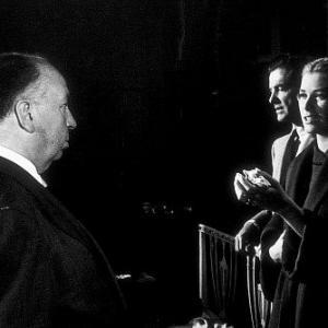 Dial M For Murder Director Alfred Hitchcock Grace Kelly and Robert Cummings 1954 Warner Bros