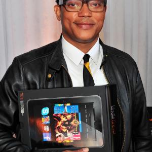 Patrick Cunningham poses in the Kindle Fire HD and IMDb Green Room during the 2013 Film Independent Spirit Awards at Santa Monica Beach on February 23, 2013 in Santa Monica, California.