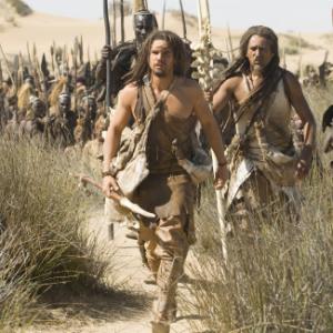 Still of Cliff Curtis and Steven Strait in 10,000 BC (2008)