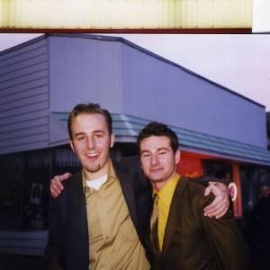 Derek Cianfrance and Joey Curtis at Sundance Premiere of BROTHER TIED  1998