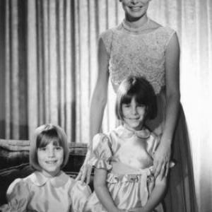 Janet Leigh with daughters Kelly and Jamie Lee Curtis C. 1963