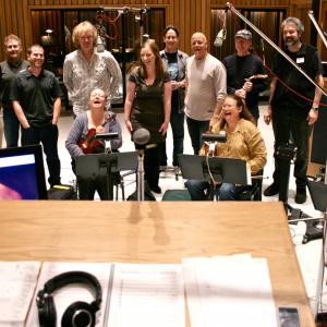 Scoring Team from 'To Rest in Peace' (Music Composed and Conducted by Leah Curtis) Capitol Studios A Hollywood California USA.