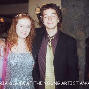 Aria Noelle Curzon  Shia LeBeouf at the Young Artist Awards of Hollywood