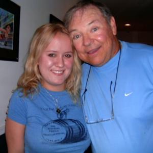 Voiceover Princess Aria Noelle Curzon and voiceover giant Frank Welker on a voiceover gig together