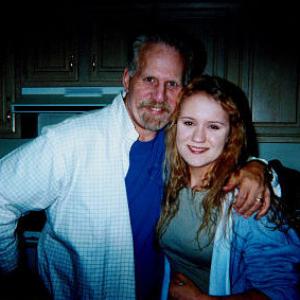 Aria Noelle Curzon with Director Mel Damski on the set of CBS Without A Trace