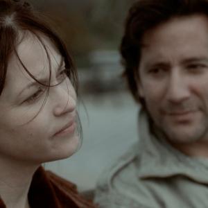 Still of Nicki Aycox and Henry Ian Cusick in The Girl on the Train 2013