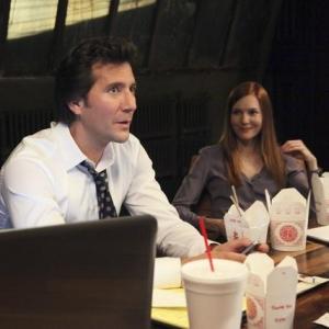 Still of Henry Ian Cusick and Darby Stanchfield in Scandal 2012