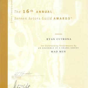 Screen Actors Guild. Best ensemble in a drama series. 2009