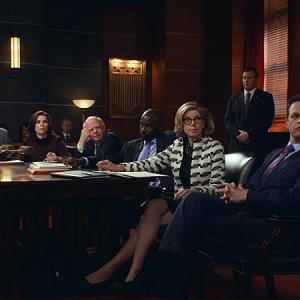 Still of Julianna Margulies Josh Charles Wallace Shawn Christine Baranski Matt Czuchry and Mike Colter in The Good Wife 2009