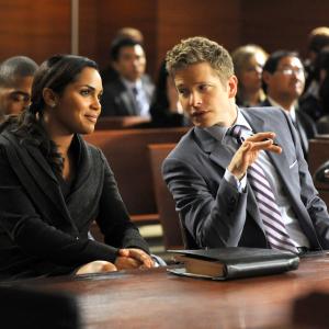 Still of Matt Czuchry and Monica Raymund in The Good Wife (2009)