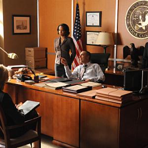 Still of Christine Baranski Matt Czuchry Anika Noni Rose Titus Welliver and Michael Ealy in The Good Wife 2009