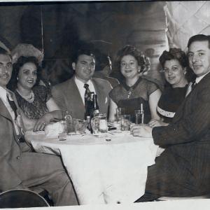 L to R you dont want to know Next couple? Lets just say Charlie and Ruthie with Actor Richard DAlessandro grandparents Anna  Alex at the original COPACABANA at 10 E 60th St Original phone number Plaza 81060  Price of photo 150P