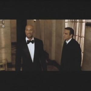 From left to right actor Common as Scott McKnight and Richard DAlessandro as his chauffeur in Just Wright