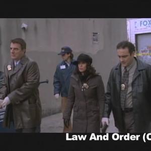 From left to right actor Chris Noth as DetLogan Annabella Sciorra as DetBarek and Richard DAlessandro as Det Hirschon 