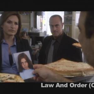 From left to right Mariska Hagitay as Det Benson  Chris Meloni as Det Stabler and Richard DAlessandro As Gino Cassesse in Law and Order SVU not C