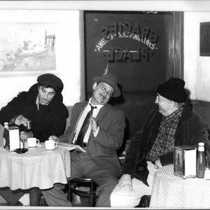 Richard D'Alessandro as Sonny Swag (left) Marc Figueroa and the late Tom Pedi (far right)In Marlon Brando Sat Right here , A Louis Laruso Play . At the Actors Forum in LA.