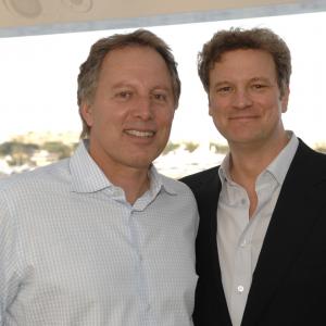 Myriad Pictures CEO Kirk D'Amico and Colin Firth, Cannes 2009