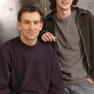 James DArcy and Matthew Parkhill at event of Dot the I 2003