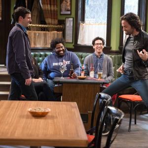 Still of Chris DElia Ron Funches Brent Morin and Rick Glassman in Undateable 2014