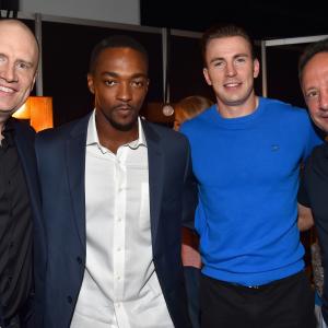 Louis D'Esposito, Chris Evans, Kevin Feige and Anthony Mackie