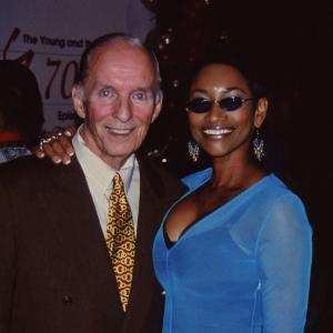 William J Bell creator of the Young and Restless and Pamella DPella at the 7000 episode event