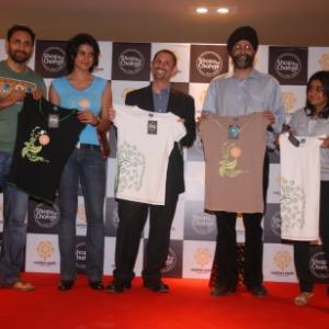 parvin at a 'shop for change' event