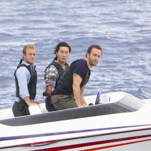 Still of Scott Caan, Daniel Dae Kim and Alex O'Loughlin in Hawaii Five-0 (2010)