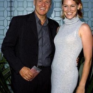 SANTA MONICA CA  JULY 29 Actor Alan Dale and his wife Tracey arrive at The OC kickoff party at the Viceroy on July 29 2003 in Santa Monica California