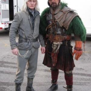 On set of Defiance with Tony Curran.