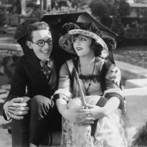 Harold Lloyd with Bebe Daniels circa 1919