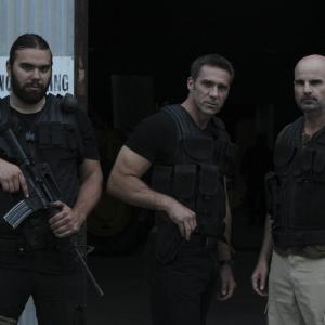 Still of Gary Daniels and Michael Greco in Misfire 2014