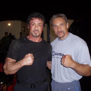 WSylvester Stallone on location for Expendables