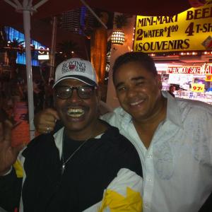 Steven E Daniels with Leon Spinks Former Heavy Weight Champion of the World in Las Vegas