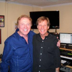 Steve Lawrence and Ron Dante in the studio