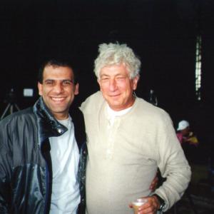 with Avi Lerner on the set of Air Marshal 2002