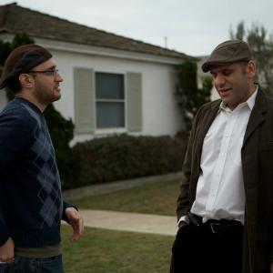 Ammar Daraiseh with Director David Jakubovic on the set of Touched 2010