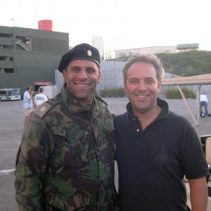 with Sam Mendes on the set of Jarhead