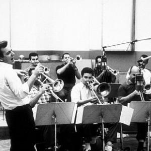 Bobby Darin at a recording session circa 1960