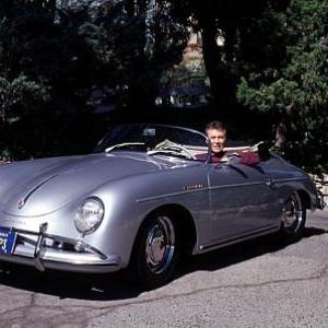 JAMES DARREN AT HOME IN THE SAN FERNANDO VALLEY CA,WITH HIS 1958 PORSHCE SPEEDSTER / 1999