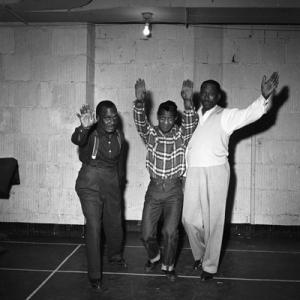 Will Maston, Sammy Davis Jr. and Sammy Davis Sr. circa 1955