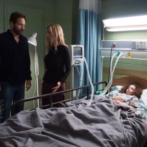 Still of David Duchovny Hope Davis and Olivia SteeleFalconer in Louder Than Words 2013